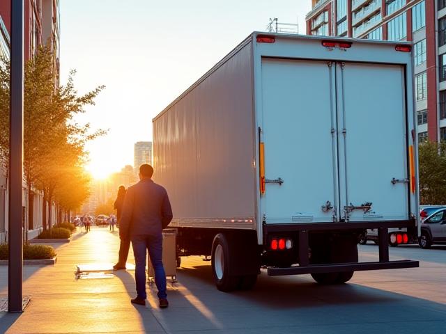 Joshua and Sons truck delivering LTL freight